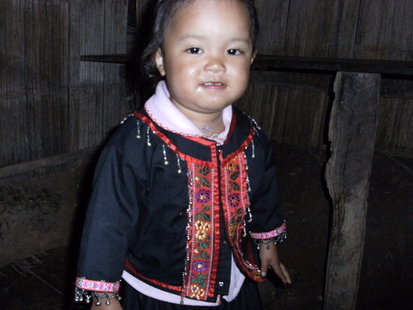 Crazy Man's daughter in traditional wear