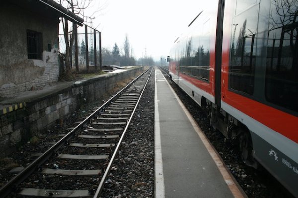 Train station in Esztergom