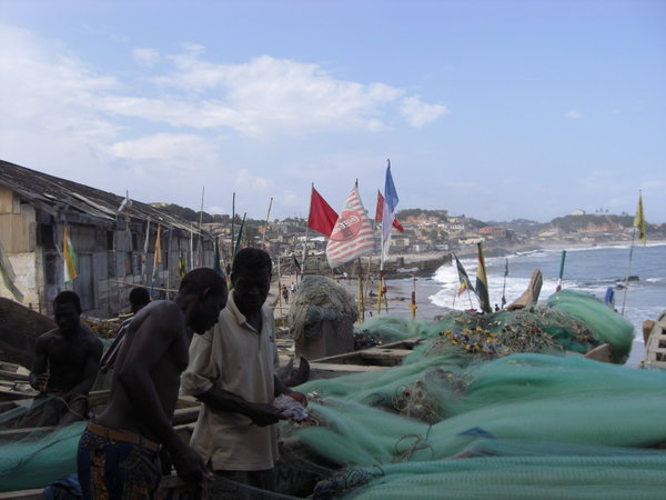 Fishermen at Cape Coast