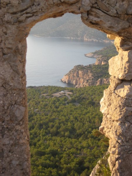View Through Wall of Castle of Kastellos