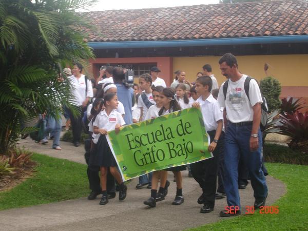 Schoolkids in the parade