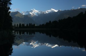 Mt. Cook, Mt. Tasman Reflection