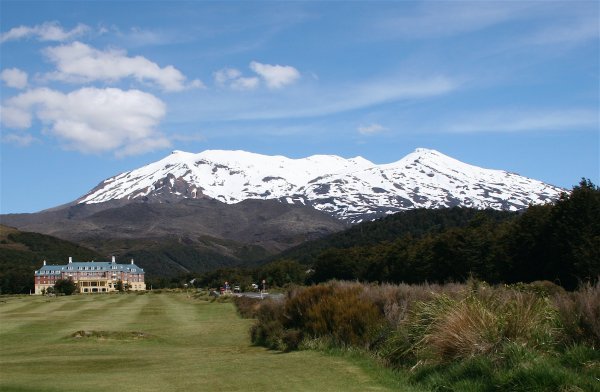 Mt. Ruapehu and Lodge