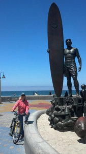Surfer Statue at Imperial Beach