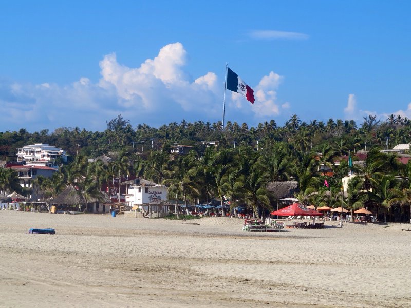 Big Flag at Zicatela