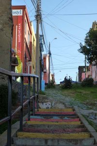 Our street in Valparaiso aka Valpo
