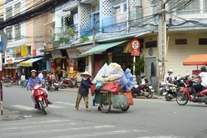 The streets of Ho Chi Min City