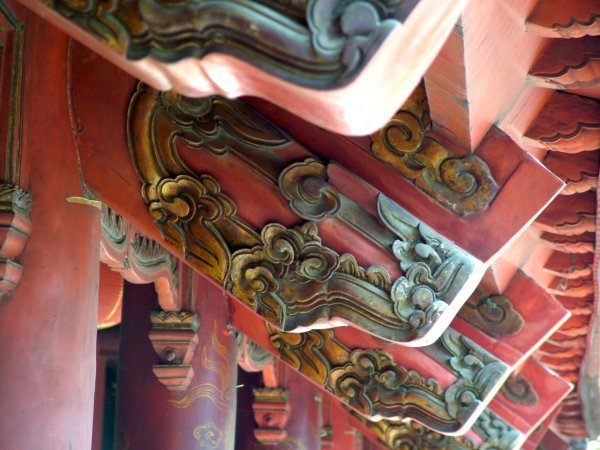 Eaves detail of the Temple of Literature