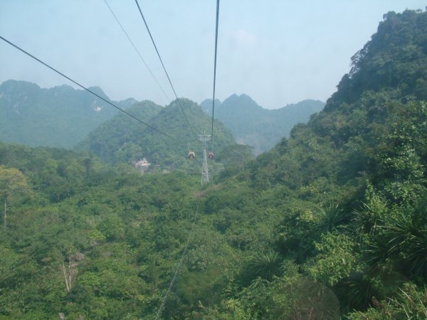 Cable car to the Perfume Pagoda
