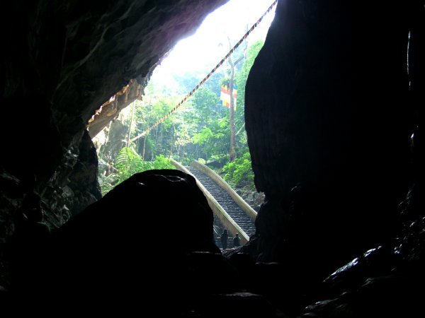 The cave mouth