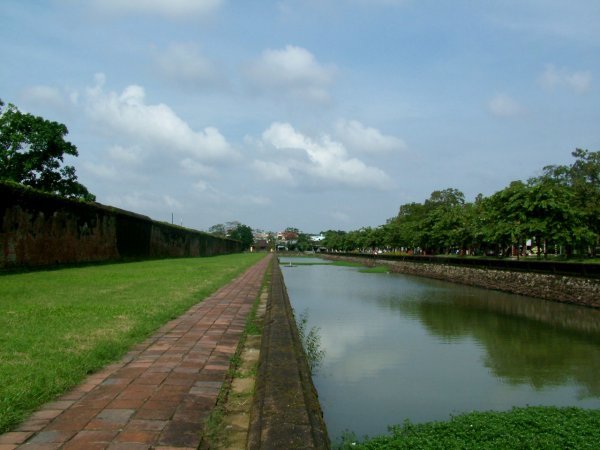 The moat running around the Imperial Enclosure