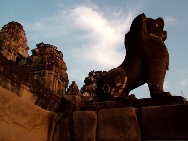 Lion at Phnom Bakheng