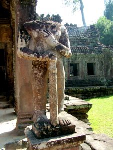 Headless protector at Preah Khan