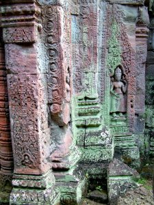 Wall detail of Preah Khan
