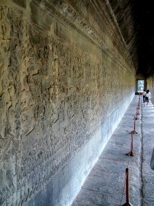 Bas-reliefs gallery at Angkor Wat