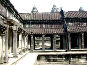Courtyard inside Angkor Wat