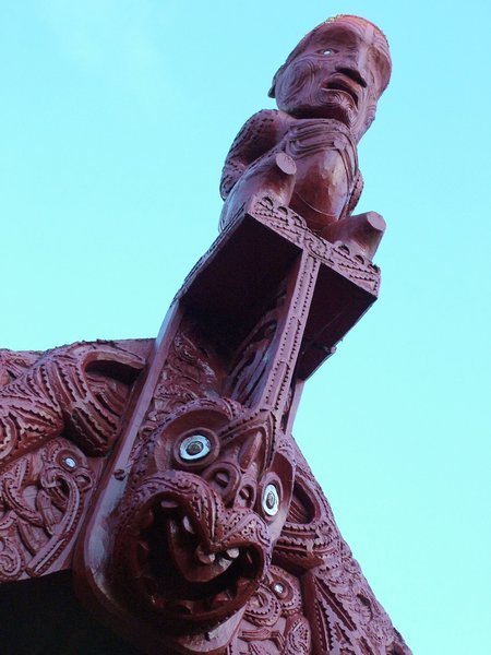 Detail of a marae roof