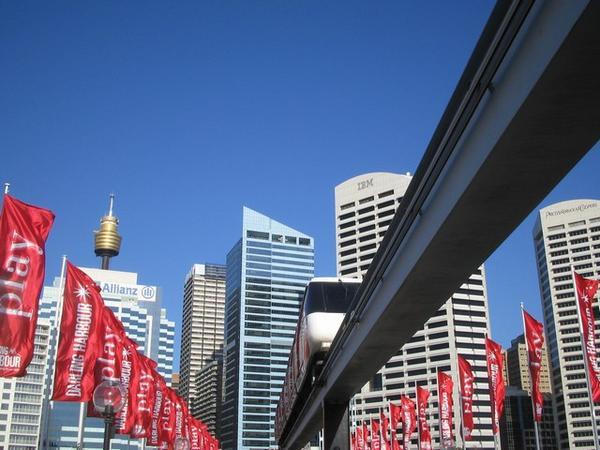 View of city from Darling Harbour