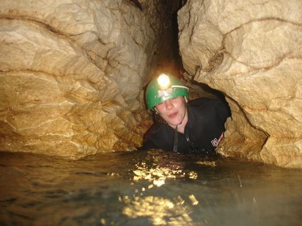 A bit of caving action