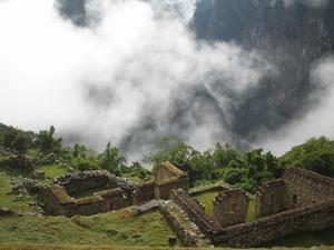 Machu Picchu in the mist