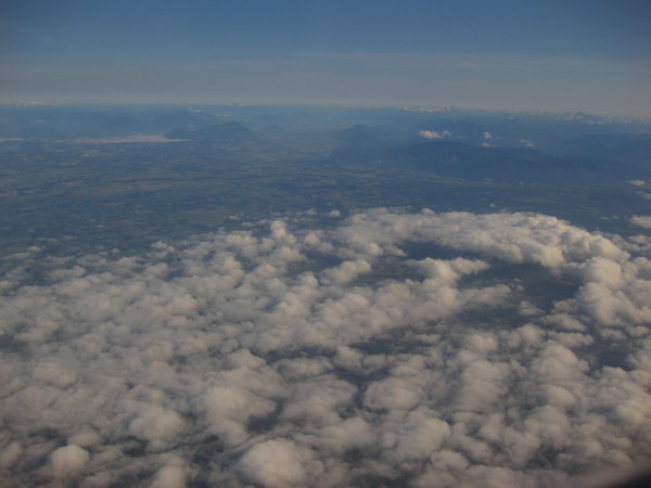 Clouds over Rainier valley