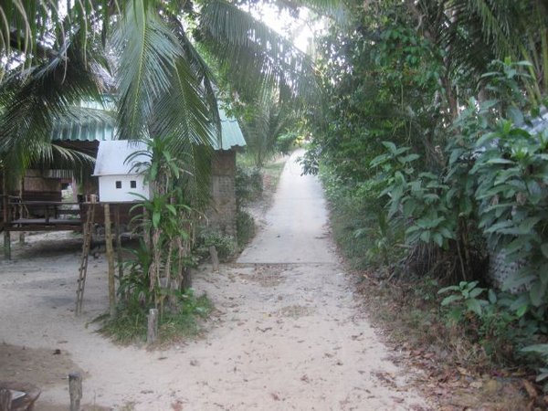 The 'road' leading to the 'village'