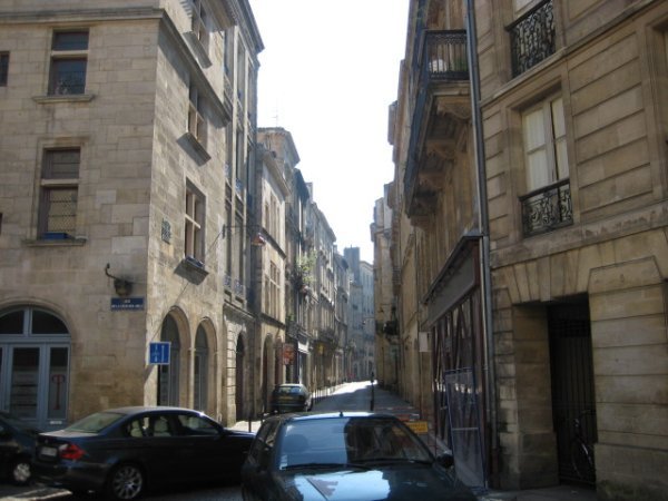 A typical street in Bordeaux