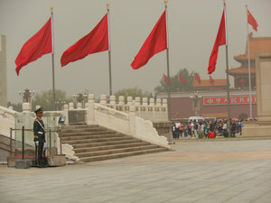 Guarding Tiananmen Square
