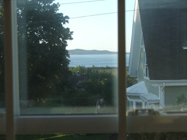 View of the Bay of Fundy from our room