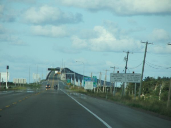 Approaching bridge to PEI