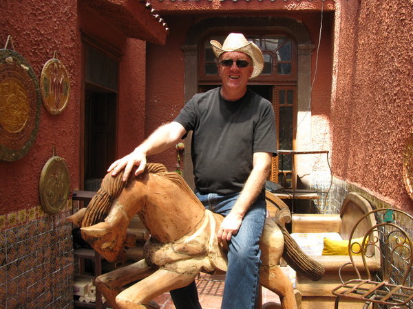 Me and my steed - A real rockin' horse!