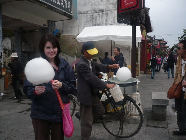 candy floss made by a bike!!!