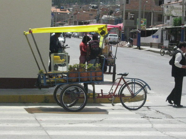 Pineapple cart!