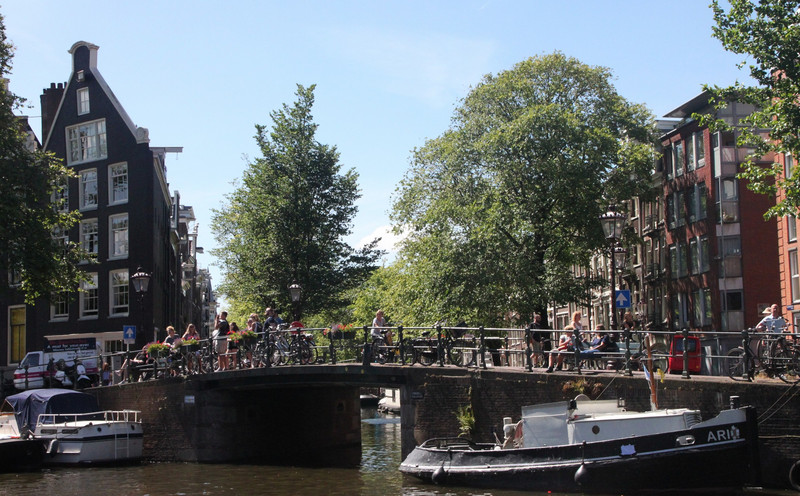 Bridge, Bicycles and Tourists