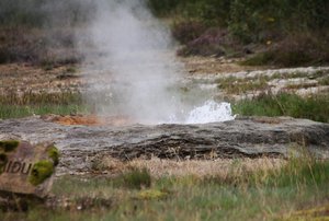 One of the bubblers at Geysir