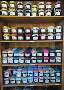 Some of the jams in the Confiturerie Artisanale at St-Léger-sur-Dheune