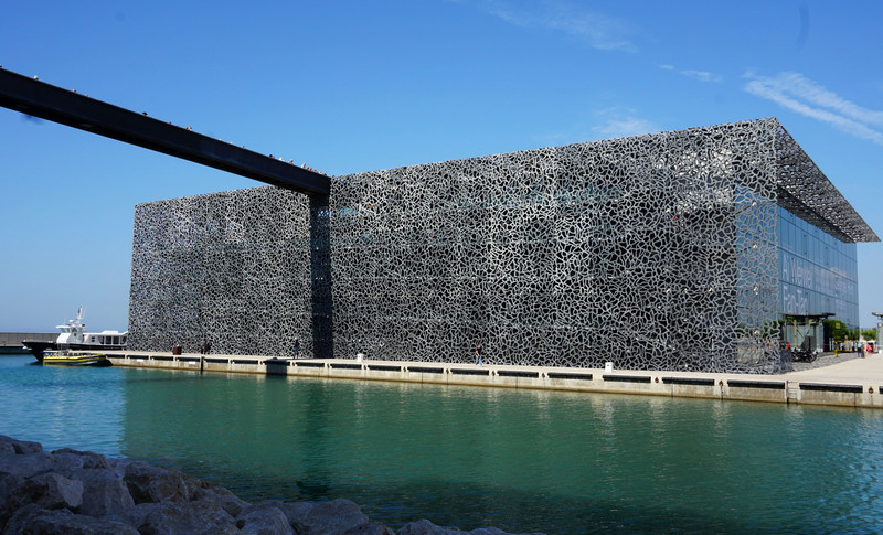 MuCEM - Museum of European and Contemporary Civilisations, with footbridge to Fort St Jean
