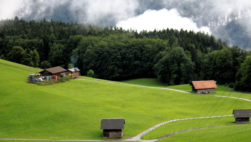 A postcard farm in Switzerland