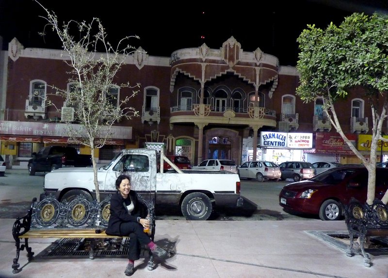 Sitting in the Plaza de Armas, Torreon