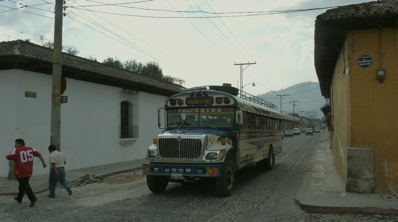 Running from the Bus in Antigua