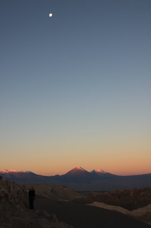 Moonrise over the Andes