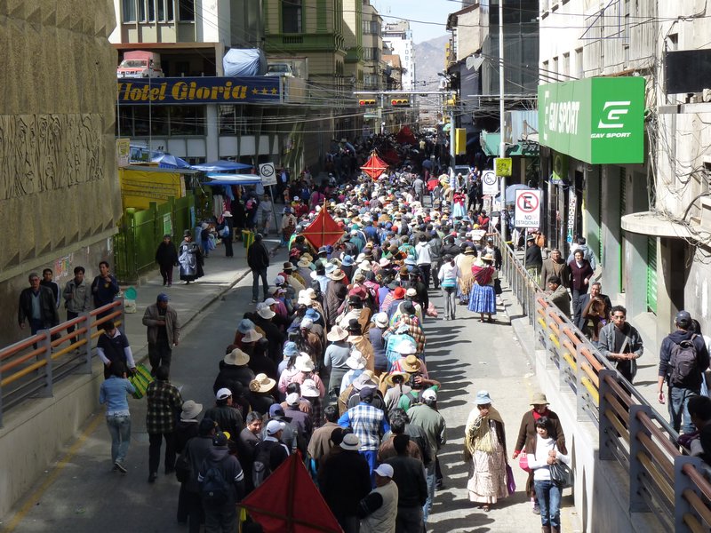 March in La Paz