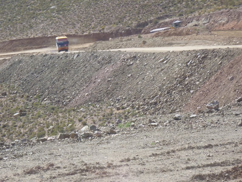 Road to Potosi from Uyuni