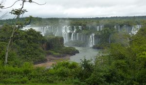 First glimpse Iguacu Falls