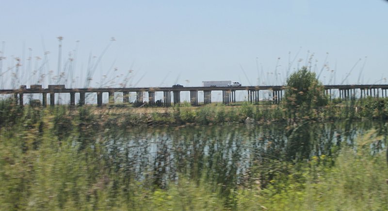Freeway across the wetlands