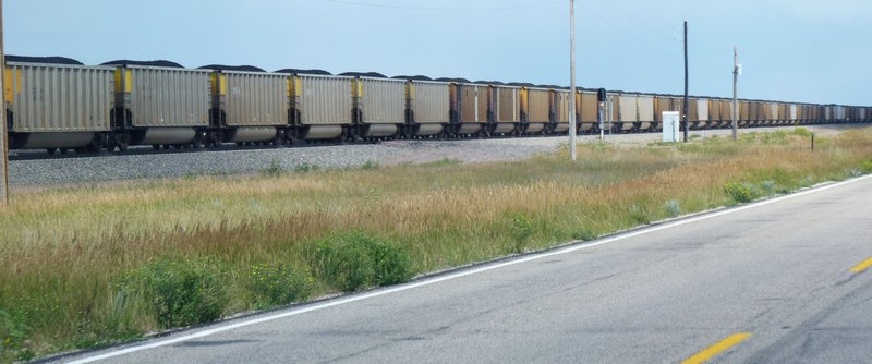 Long coal train