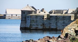 Louisbourg harbour wall