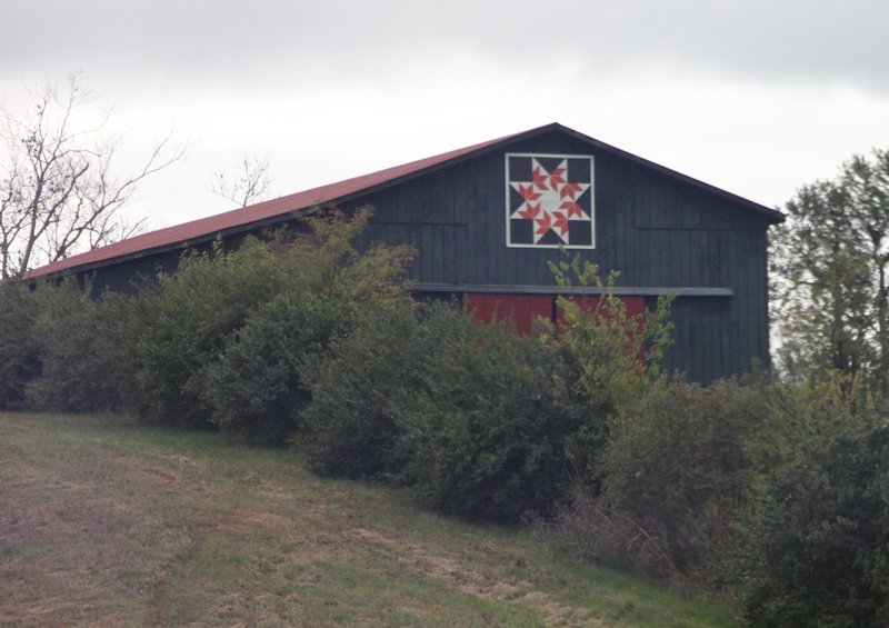 A decorated barn