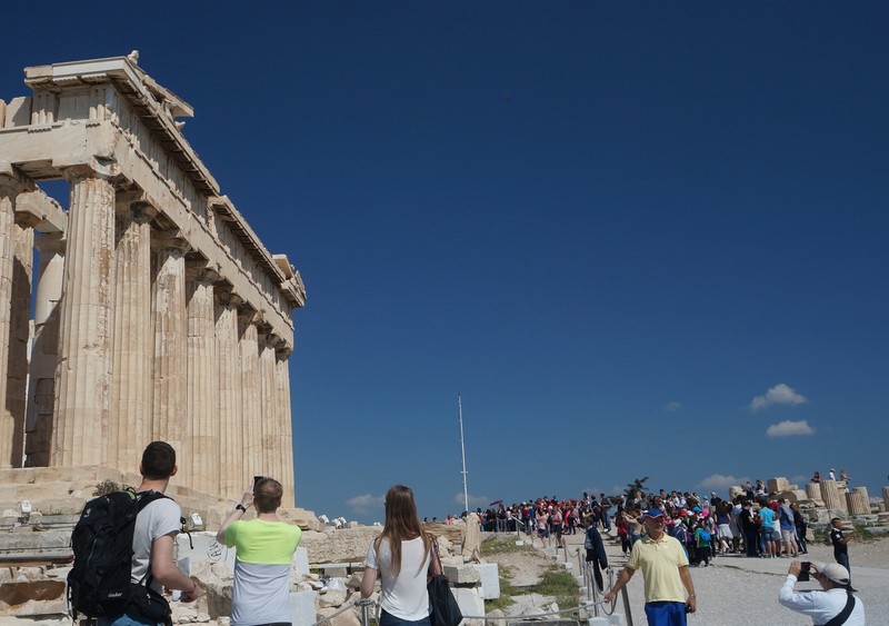 Students at the Acropolis