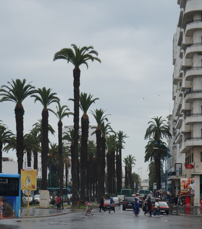 Boulevard toward port of Casablanca